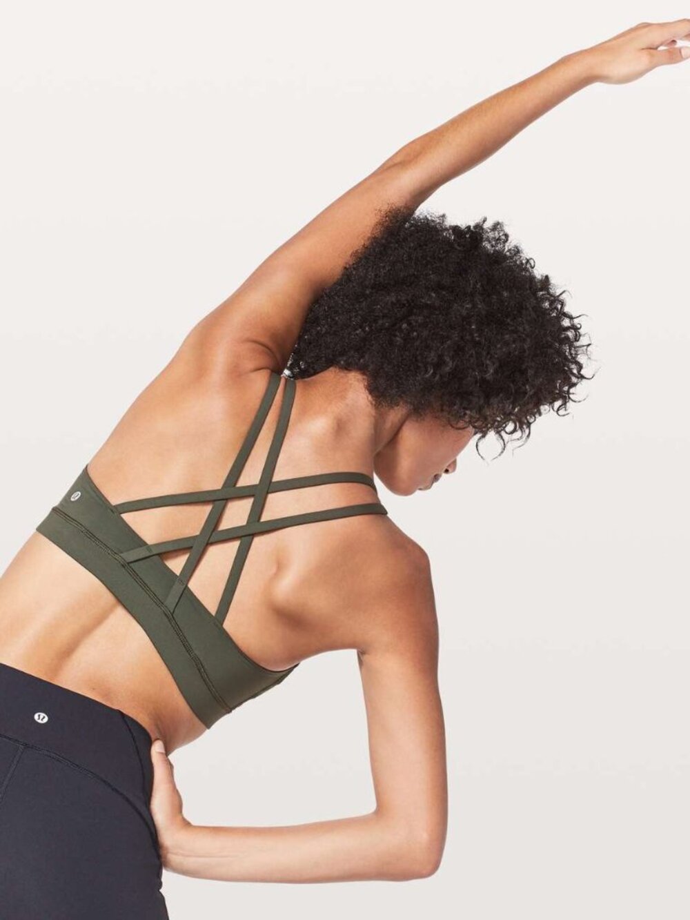 Lululemon Energy Bra in Camo Green